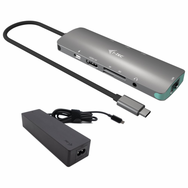 i-tec USB-C Metal Nano Docking Station 4K HDMI LAN with P...
