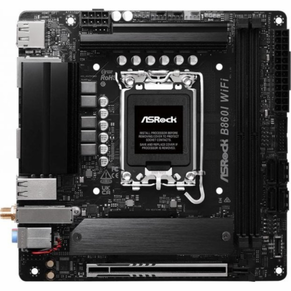 ASRock MB Sc LGA1851 B860I WiFi, Intel B860, 2xDDR5, 1xDP...