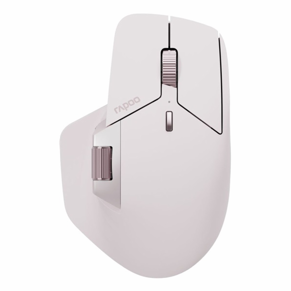 RAPOO Myš MT760M, Multi-mode, Bezdrátová, Optická, Růžová