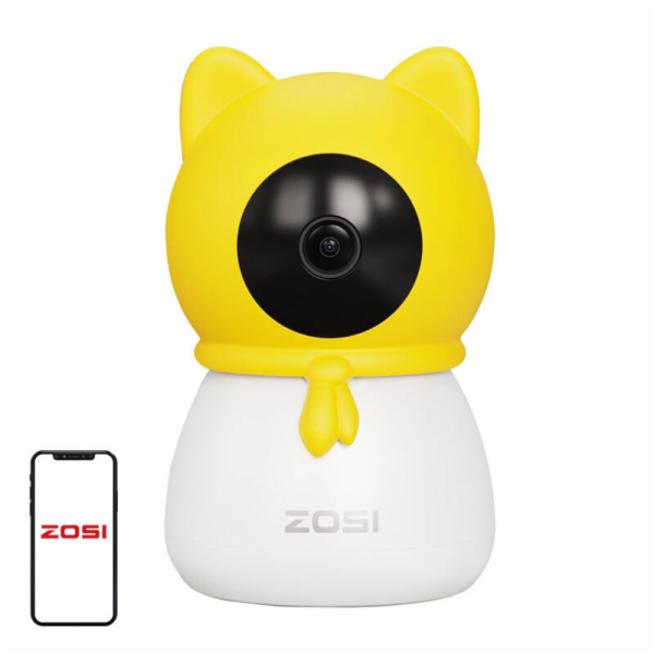 ZOSI 4MP HD 355° elektronická kamera/chůva