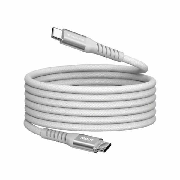 Verbatim Sync&Charge 100W 120cm USB-C/USB-C Magnetic grau...