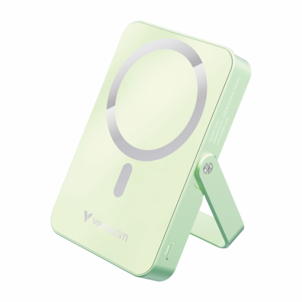 Verbatim Power Bank mit Standfuß mag.wireless 10000mA grü...