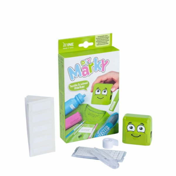 COLOP Marky DIY zelená - samobarvící textilní razítko (če...