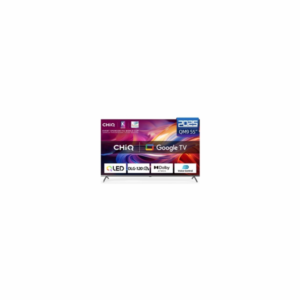 CHiQ U55QM9V TV 55", UHD, QLED, Google TV 5.0, DLG 120 Hz...