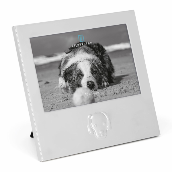 Zilverstad Hund            15x10  Metall Portrait        ...
