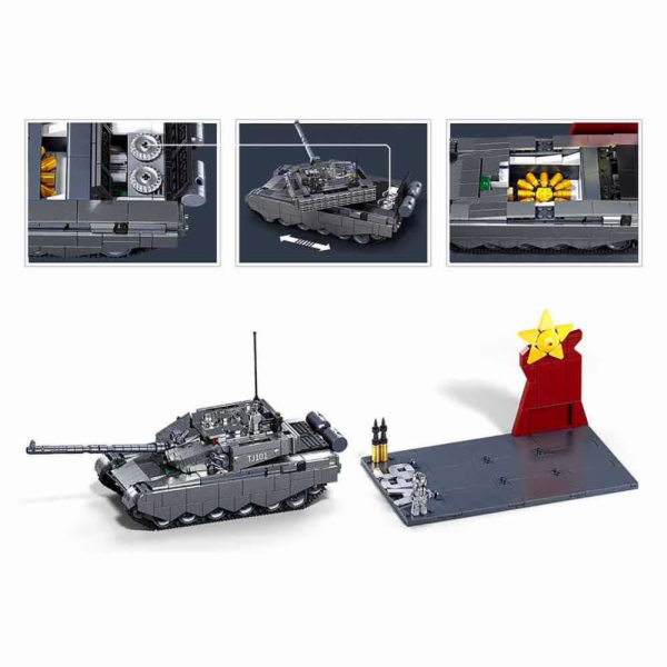 Sluban Model Bricks M38-B1234 Tank ZTS-99AS v měřítku 1:35