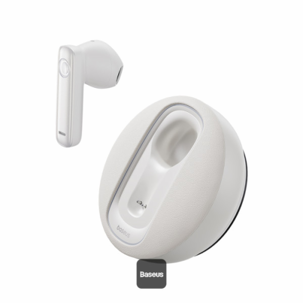 Smart wireless earpiece for car Baseus  CM10 (white)