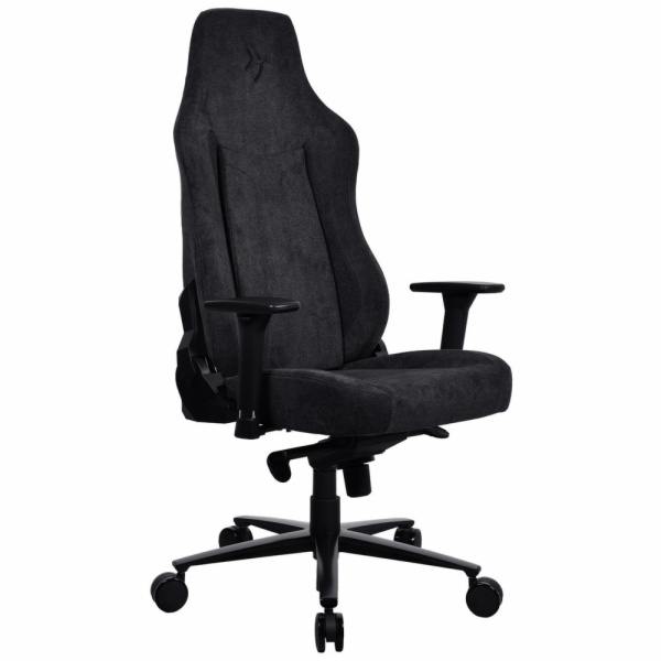 AROZZI herní židle VERNAZZA Soft Fabric Pure Black/ povrc...