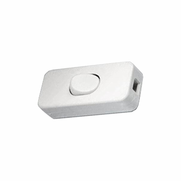 Vypínač&nbsp;mezišňůrový&nbsp;250V/2A&nbsp;bílý&nbsp;HADEX