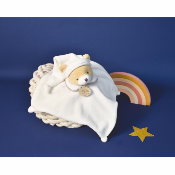 Doudou Dárková sada Plyšový muchláček šedý Medvídek 25 cm
