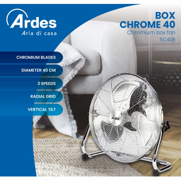 Ventilátor Ardes CHROME 40B