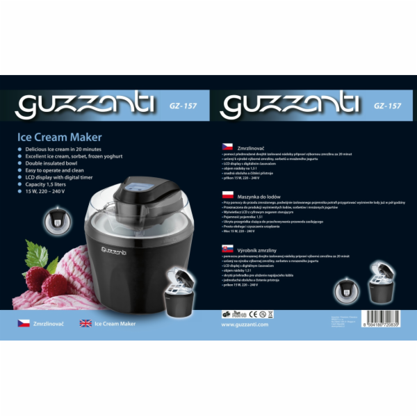 Zmrzlinovač Guzzanti GZ 157