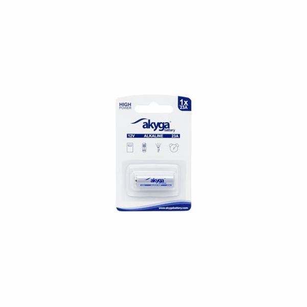 Akyga alkalická baterie 23A Zn-MnO2, 12V/48mAh, blister 1x