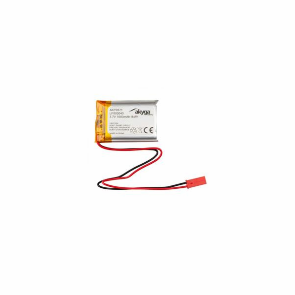 Akyga Li-Pol baterie LP803040 3.7V/1000mAh PCM JST 2.54 2...