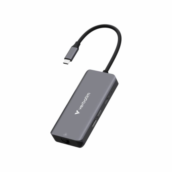 Verbatim USB-C Essentials Multi- Port Hub 6 Port with RJ4...