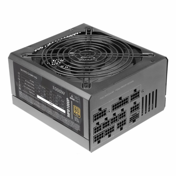 Mars Gaming MPB1000P napájecí zdroj 1000 W 24-pin ATX ATX...
