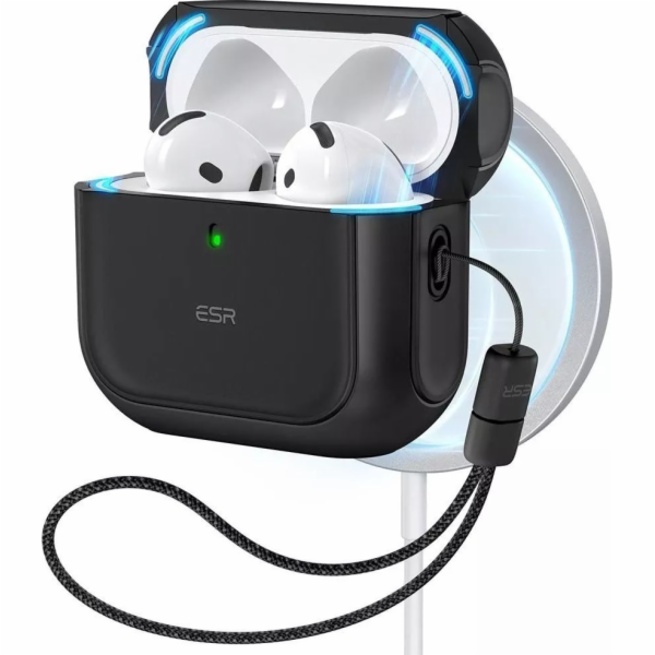 Pouzdro AirPods 4 Orbit Hybrid (černé)