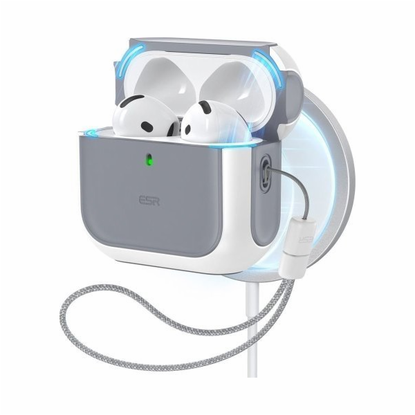 Pouzdro AirPods 4 Orbit Hybrid (bílé)