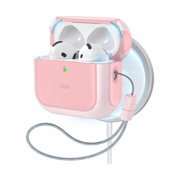 Pouzdro AirPods 4 Orbit Hybrid (růžové)