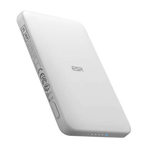 Magnetická powerbanka ESR Qi2 MagSlim 5000 mAh (bílá)