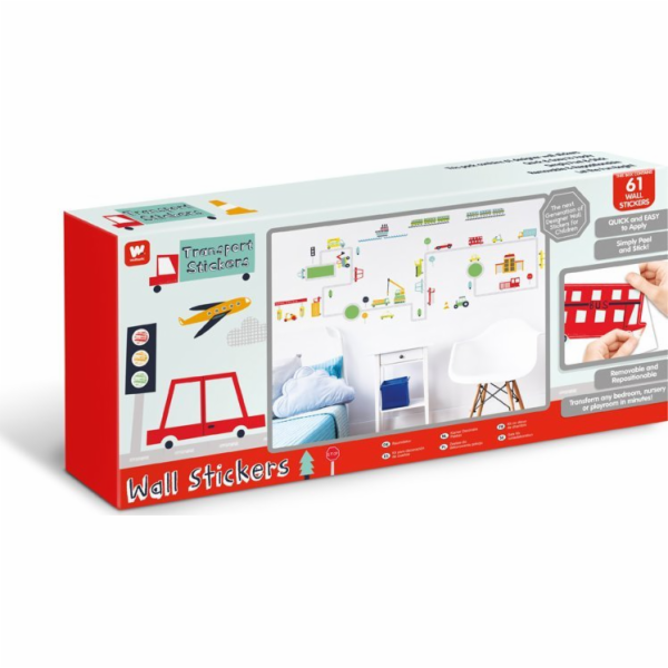 Walltastic PROMO Sada samolepek na zeď Transport 44869 4x...