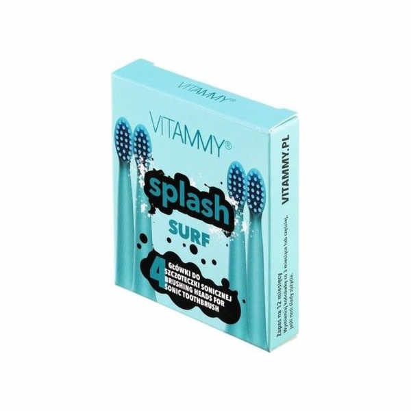 Vitammy hrot na sonický kartáček Splash Surf, 4 ks.