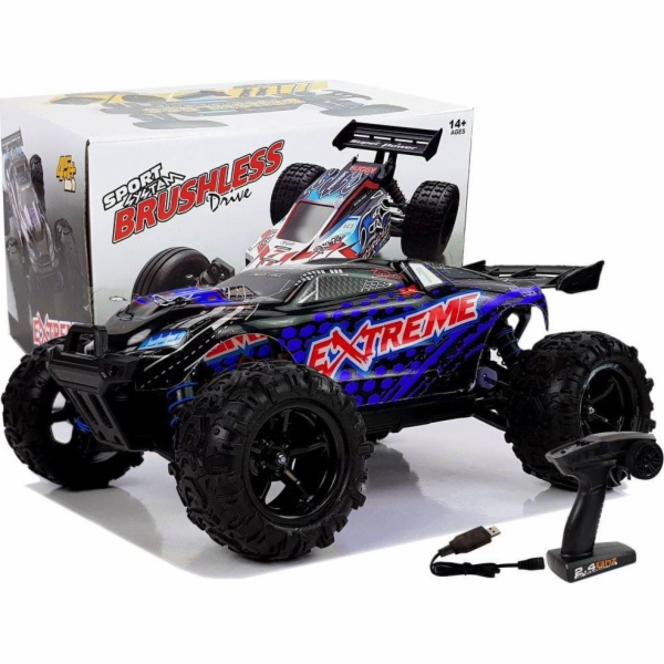 LEANToys dálkově ovládané závodní auto 1:18 modré ENOZE 9...