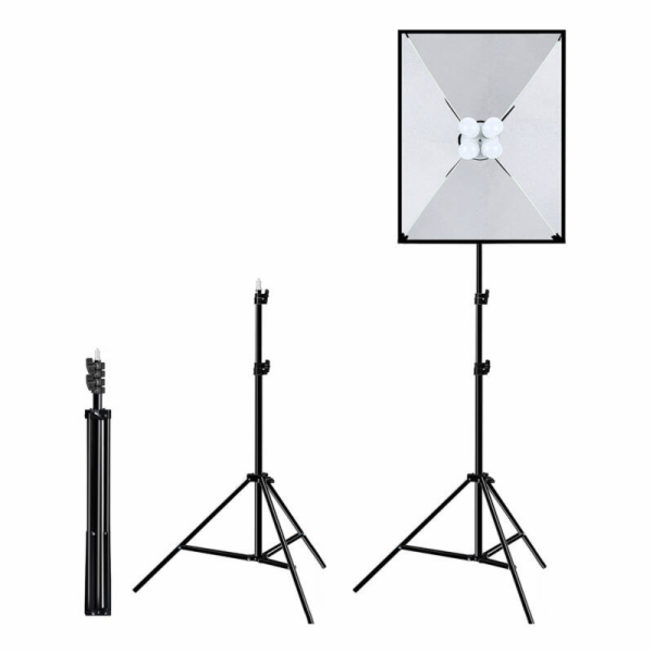 Studiová sada Puluz softbox 50x70cm, stativ, LED žárovka ...