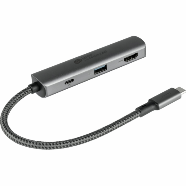 Dobré připojení Hub USB-C (3 porty), dokovací stanice