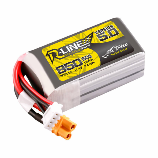 Tattu R-Line Verze 5.0 850mAh 3S 11.1V 150C XT30U-F