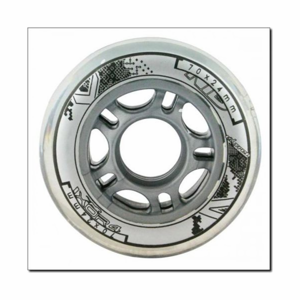 Nils Extreme PU 70x24 82A Černá kola (4 ks) (16-30-002)
