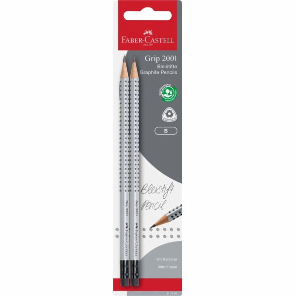 Bleistift Grip 2001 mit Radierer, Set