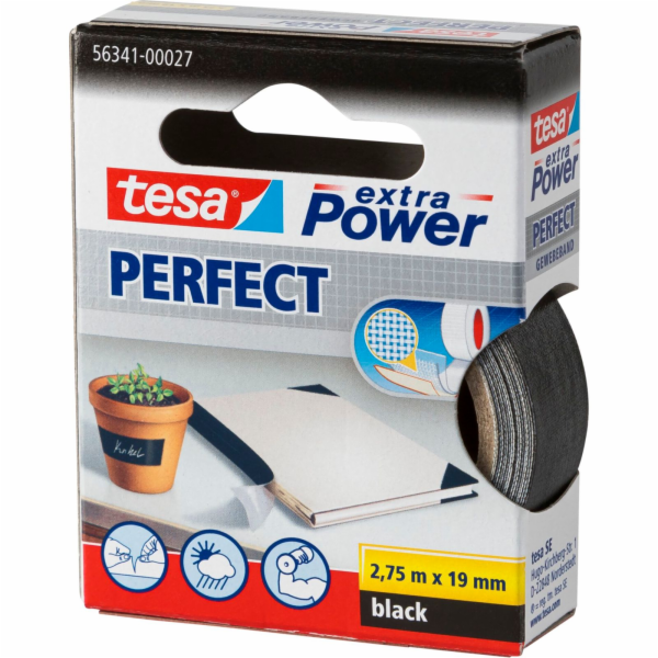 Tesa lepicí páska 2,75 m x 19 mm extra Power černá Perfec...