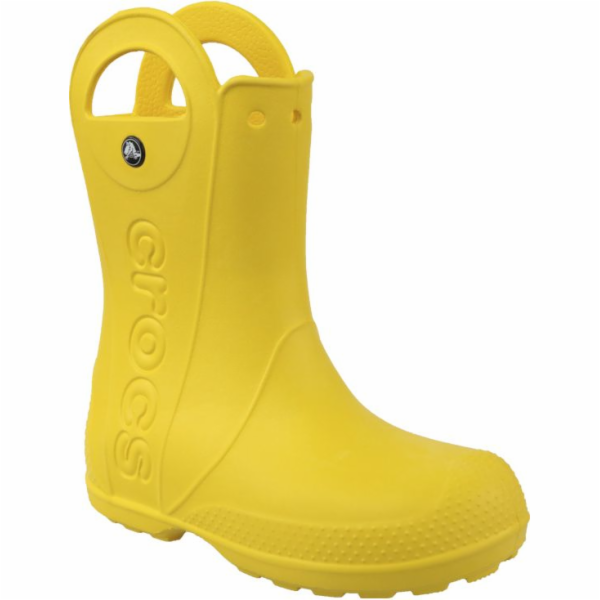 Dětské boty Crocs Rukojeť Rain Boot žlutá vel. 34-35 (12803)