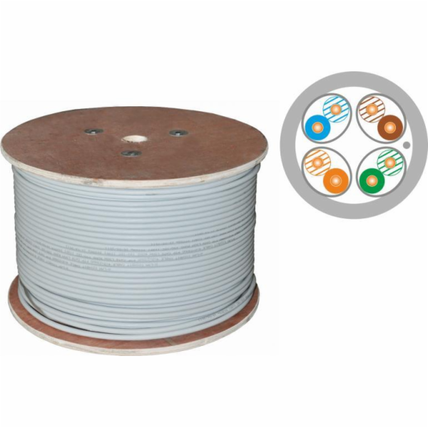 ALANTEC U/FTP cat.6A B2ca LSOH cable 4x2x23AWG 500m