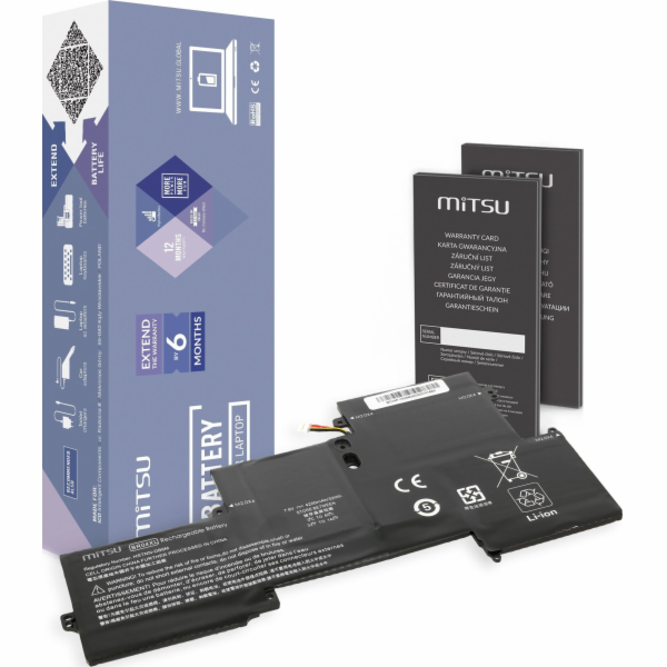Baterie Mitsu BR04XL Baterie pro HP EliteBook Folio 1020 G1