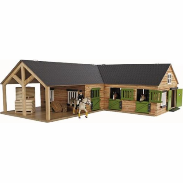 Hipo Koňská stáj 4 boxy Mycí stanice 68x77x27cm