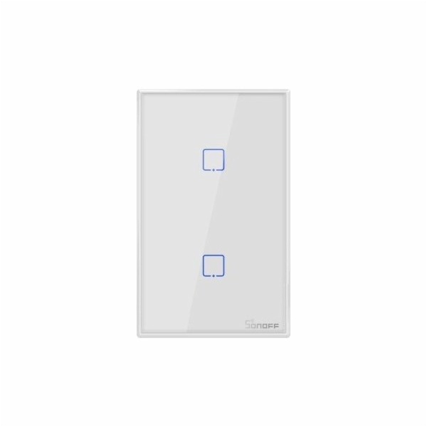 Sonoff T2US2C - 2-gangový Wi-Fi chytrý nástěnný vypínač U...
