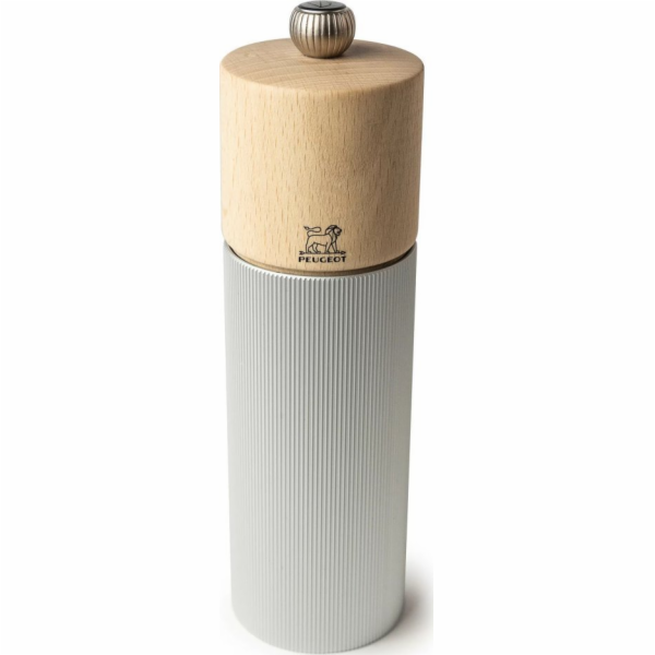 Peugeot Line wood/aluminium pepper mill 18 cm natural