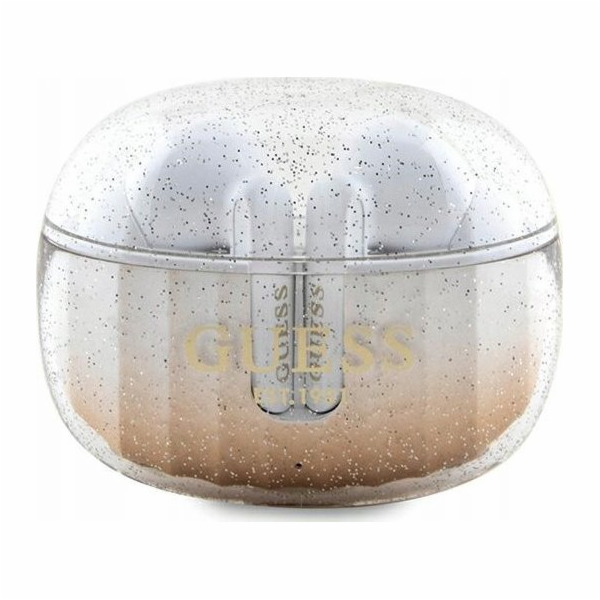 Sluchátka Guess Glitter Gradient (GUTWSHDGKEED) zlatá