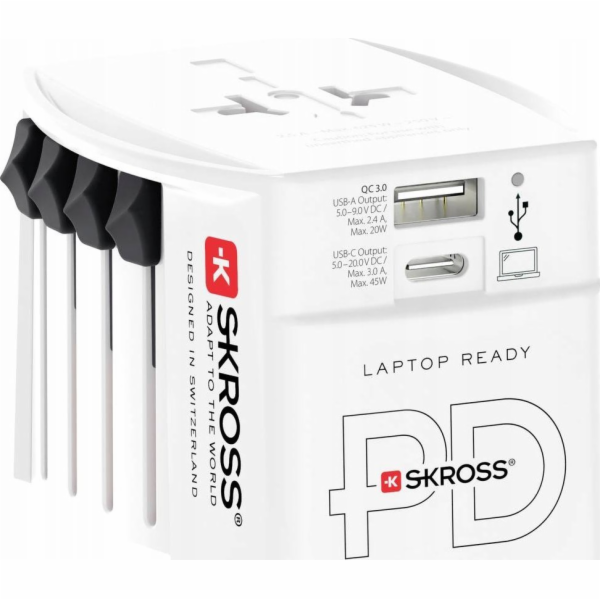Skros Skross MUV USB AC45PD + USB-C kabel
