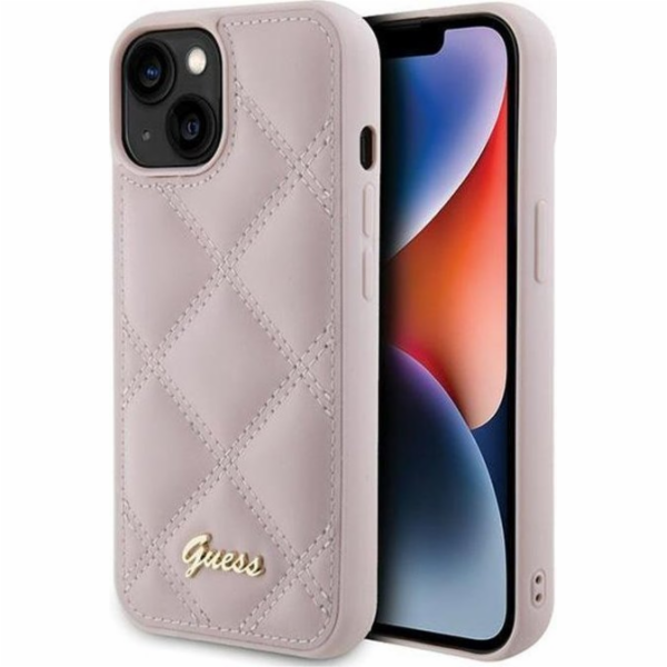Guess Guess GUHCP15SPSQSQSP iPhone 15 6.1 růžové pevné po...