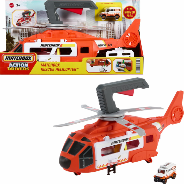 Záchranný vrtulník Mattel Matchbox