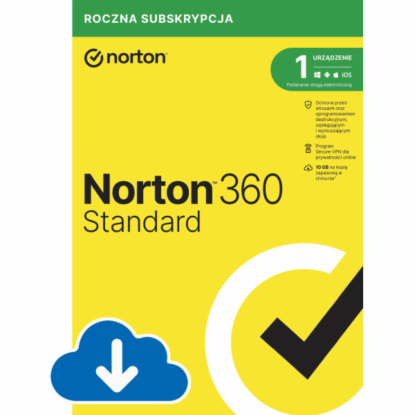 Norton 360 Standard pro 1 zařízení na 36 měsíců (21441604)