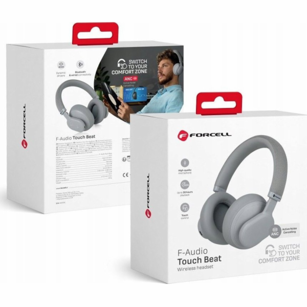 Bezdrátová sluchátka ForCell FORCELL F-AUDIO ANC Touch Be...