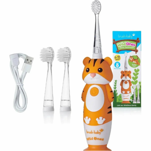 Kartáček-baby WildOnes Tiger Orange zubní kartáček