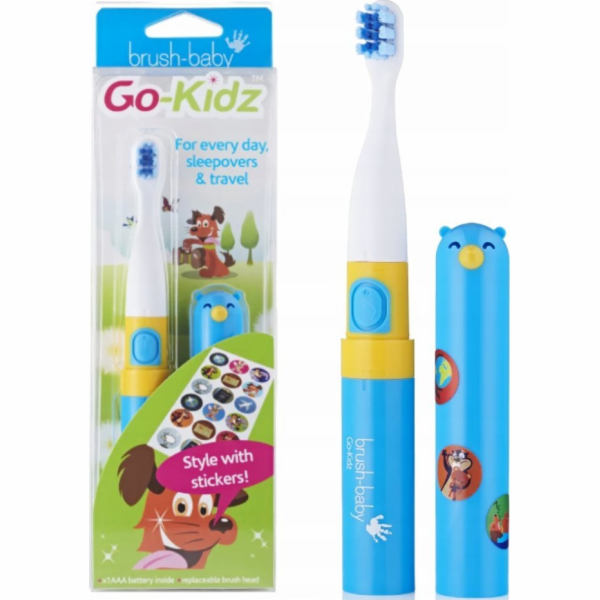 Kartáč-baby GO-KIDZ Růžová/Modrá
