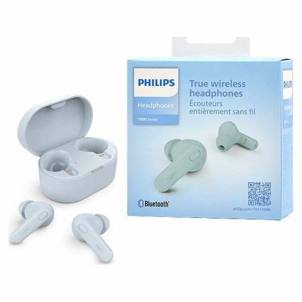 Modrá sluchátka Philips TAT1108