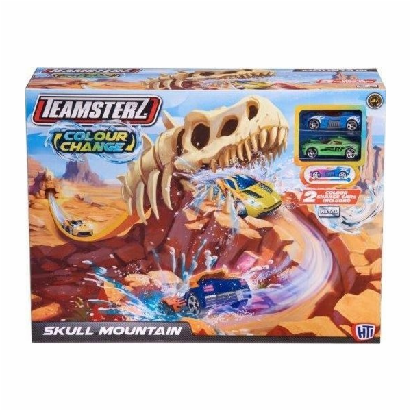 HTI Car Track Dinosaur Skeleton Color Change Skull Mounta...