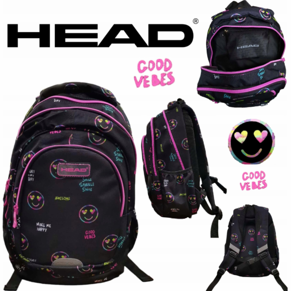 Dvoukomorový batoh Astra Head Smile Sparkle Shine AB330